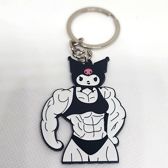 Sanrio | Accessories | Kuromi Anime Muscle Keychain Bag Charm | Poshmark